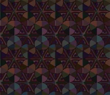 Geometrik soyut dikişsiz desen, vektör illüstrasyonu