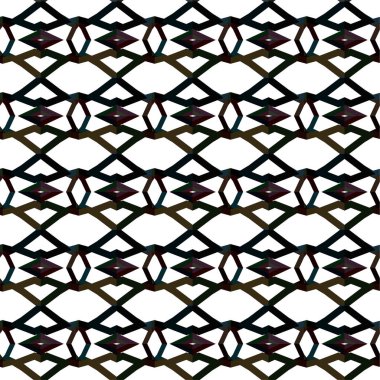 Geometrik soyut dikişsiz desen, vektör illüstrasyonu