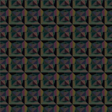 Süslü, soyut, dikişsiz desen, vektör illüstrasyonu