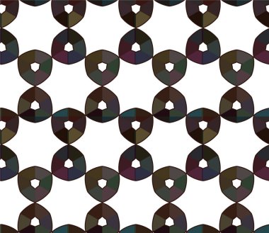 soyut geometrik dikişsiz desen, vektör illüstrasyonu 