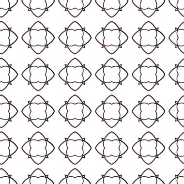 Geometrik soyut dikişsiz desen, vektör illüstrasyonu