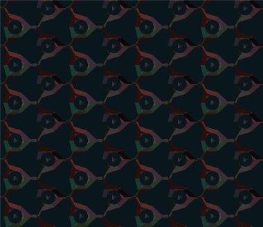 Geometrik soyut dikişsiz desen, vektör illüstrasyonu