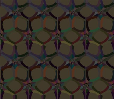 Geometrik soyut dikişsiz desen, vektör illüstrasyonu