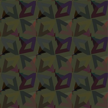 Geometrik soyut dikişsiz desen, vektör illüstrasyonu