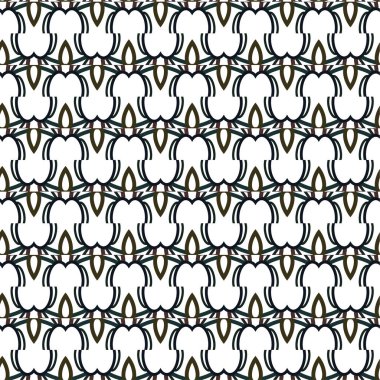 Geometrik soyut dikişsiz desen, vektör illüstrasyonu