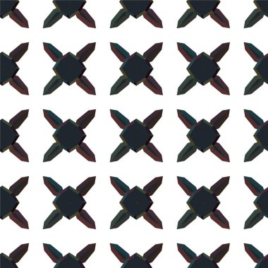soyut geometrik dikişsiz desen, vektör illüstrasyonu 