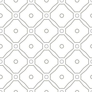 Süslü, soyut, dikişsiz desen, vektör illüstrasyonu