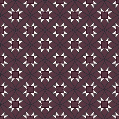 Geometrik soyut dikişsiz desen, vektör illüstrasyonu