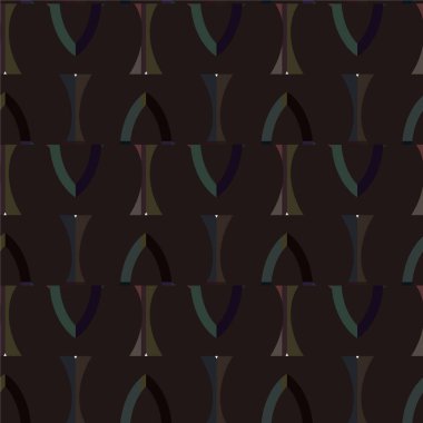 Süslü, soyut, dikişsiz desen, vektör illüstrasyonu