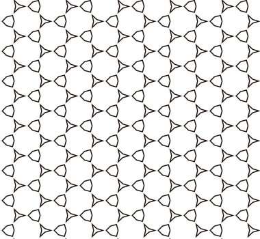Geometrik soyut dikişsiz desen, vektör illüstrasyonu