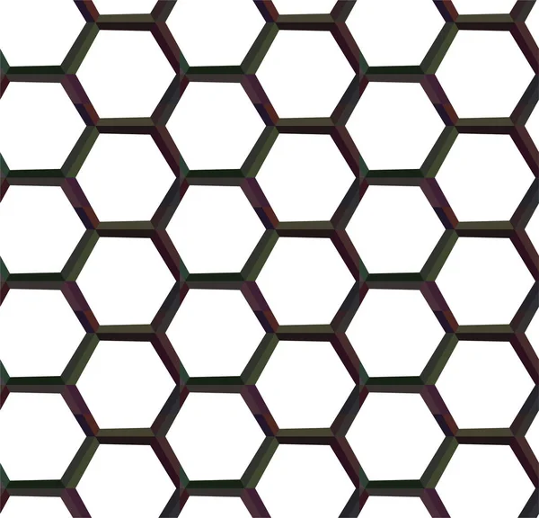 Motif Sans Couture Des Hexagones Illustration Vectorielle — Image vectorielle