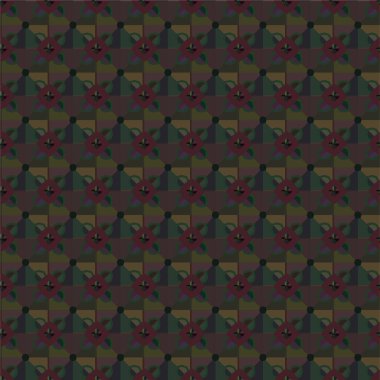 Geometrik soyut dikişsiz desen, vektör illüstrasyonu