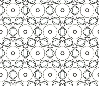 Geometrik soyut dikişsiz desen, vektör illüstrasyonu