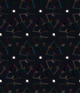 Geometrik soyut dikişsiz desen, vektör illüstrasyonu