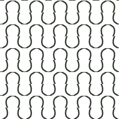 Süslü, soyut, dikişsiz desen, vektör illüstrasyonu