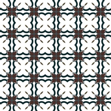 Geometrik soyut dikişsiz desen, vektör illüstrasyonu