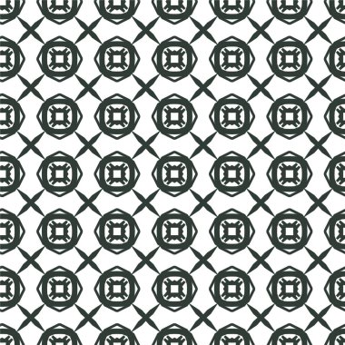 Geometrik soyut dikişsiz desen, vektör illüstrasyonu