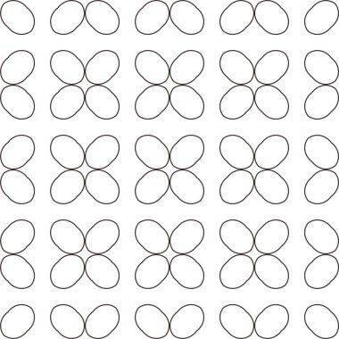 Süslü, soyut, dikişsiz desen, vektör illüstrasyonu