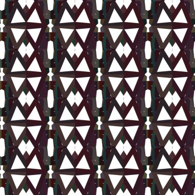 Geometrik soyut dikişsiz desen, vektör illüstrasyonu