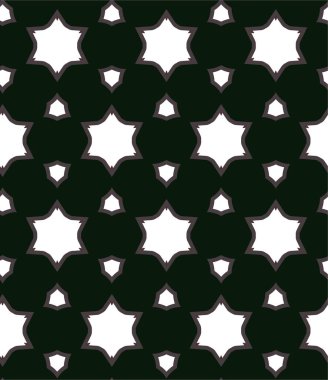 Süslü, soyut, dikişsiz desen, vektör illüstrasyonu