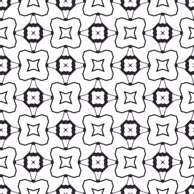 Süslü, soyut, dikişsiz desen, vektör illüstrasyonu