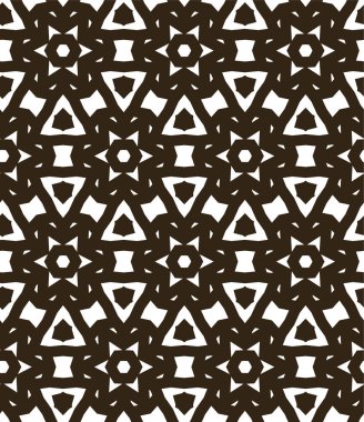 Geometrik soyut dikişsiz desen, vektör illüstrasyonu
