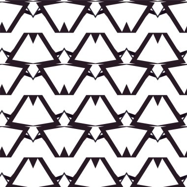 Geometrik soyut dikişsiz desen, vektör illüstrasyonu