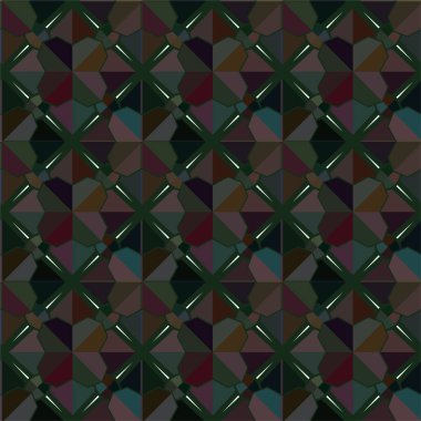 Geometrik soyut dikişsiz desen, vektör illüstrasyonu