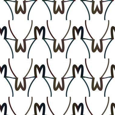 Geometrik soyut dikişsiz desen, vektör illüstrasyonu