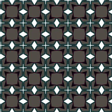 Geometrik soyut dikişsiz desen, vektör illüstrasyonu