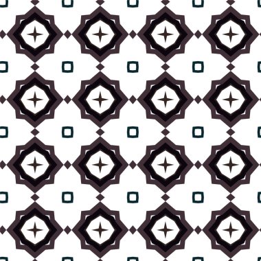 Geometrik soyut dikişsiz desen, vektör illüstrasyonu