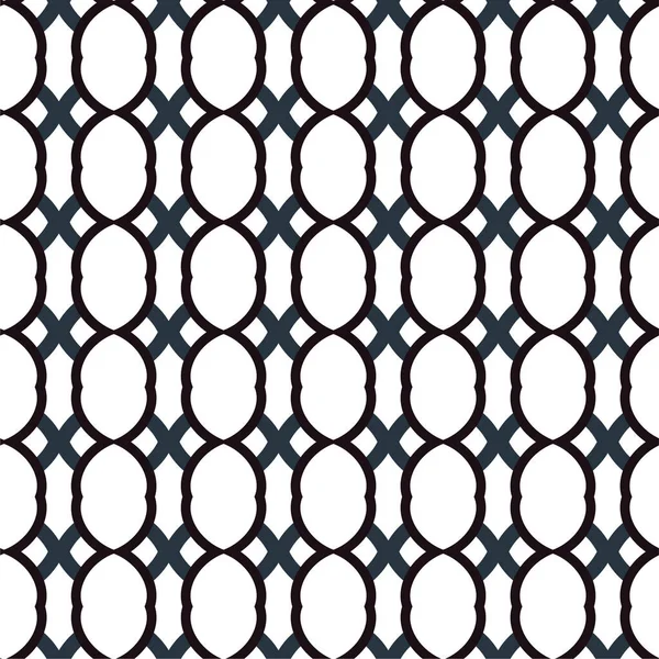 Motif Sans Couture Avec Des Formes Géométriques Noires Blanches — Image vectorielle