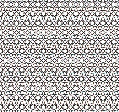 Geometrik soyut dikişsiz desen, vektör illüstrasyonu