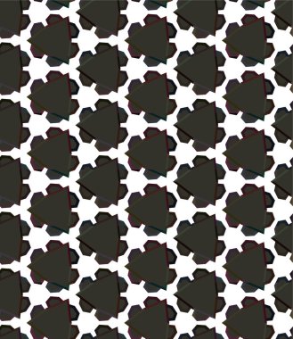 Geometrik soyut dikişsiz desen, vektör illüstrasyonu