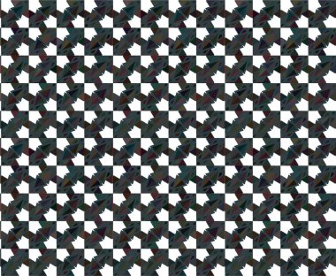 Geometrik soyut dikişsiz desen, vektör illüstrasyonu