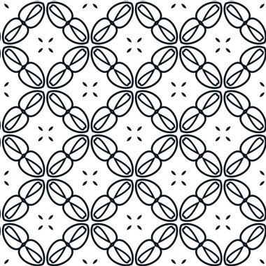 Geometrik soyut dikişsiz desen, vektör illüstrasyonu