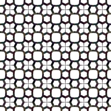 Geometrik soyut dikişsiz desen, vektör illüstrasyonu