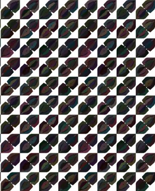 Geometrik soyut dikişsiz desen, vektör illüstrasyonu