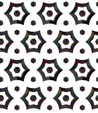 Geometrik soyut dikişsiz desen, vektör illüstrasyonu