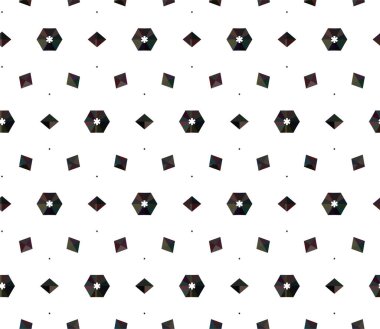 Geometrik soyut dikişsiz desen, vektör illüstrasyonu