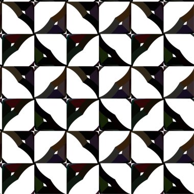 Geometrik soyut dikişsiz desen, vektör illüstrasyonu