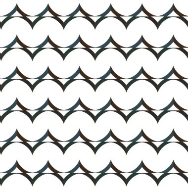 Geometrik soyut dikişsiz desen, vektör illüstrasyonu