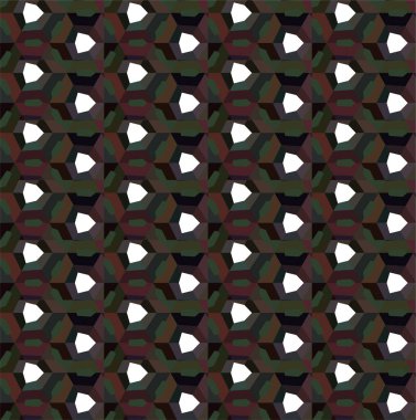 Geometrik soyut dikişsiz desen, vektör illüstrasyonu