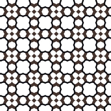 Geometrik soyut dikişsiz desen, vektör illüstrasyonu