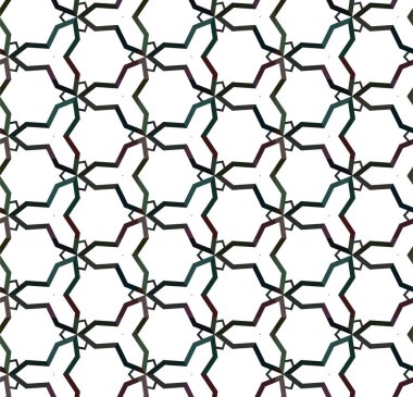 Geometrik soyut dikişsiz desen, vektör illüstrasyonu