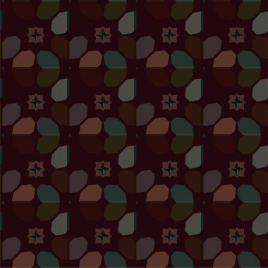 Geometrik yinelenen süs vektör deseni. Kusursuz tasarım dokusu 