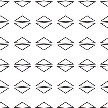 Geometrik soyut dikişsiz desen, vektör illüstrasyonu
