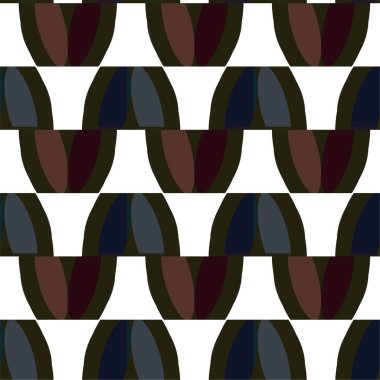 Geometrik soyut dikişsiz desen, vektör illüstrasyonu