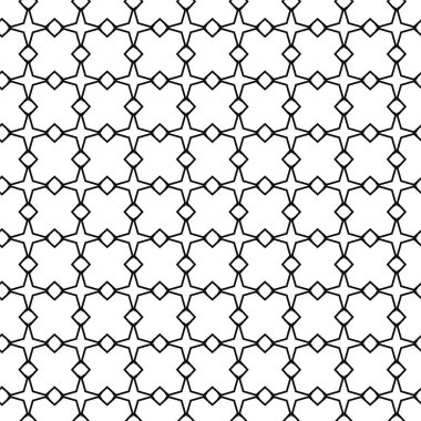 Geometrik soyut dikişsiz desen, vektör illüstrasyonu