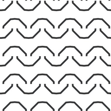 Geometrik soyut dikişsiz desen, vektör illüstrasyonu